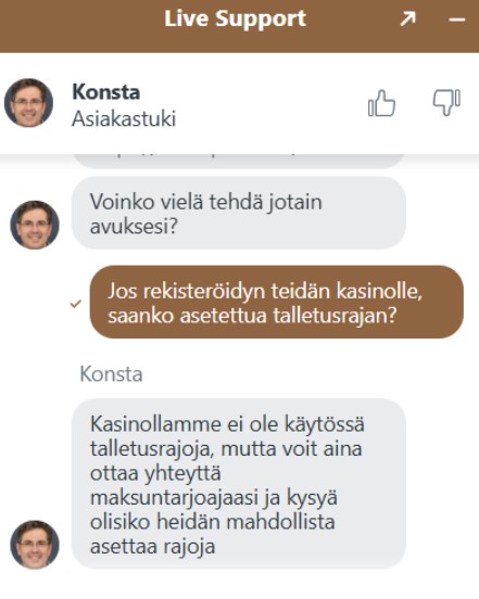 Lizaron asiakaspalvelu vastaa suomeksi
