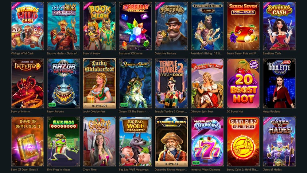 Lucky Heroes Casino online-pelit