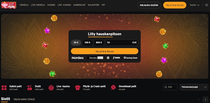 Lucky Trunk Casinon etusivu