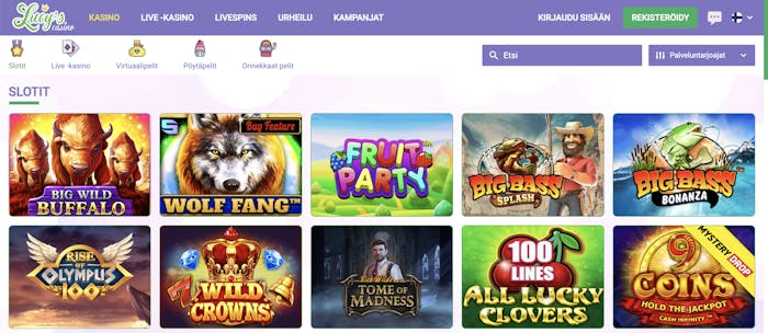 Lucys Casino Pelivalikoima