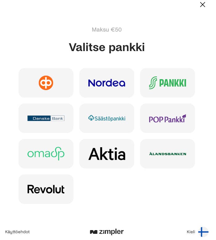Lyrabetillä toimivat kaikki suomalaispankit Zimplerin kautta