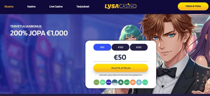 Lysa Casino etusivu