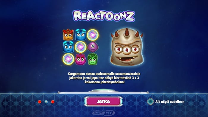 Reactoonz-pelin ohjeistusta Lysa kasinolla