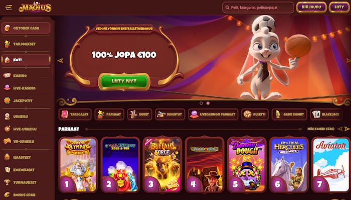 Magius Casinon etusivu