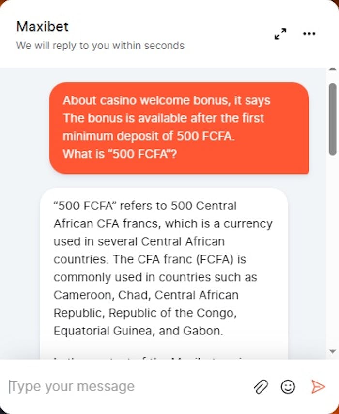 Maxibetin chatin vastauksista haiskahtaa tekoäly.