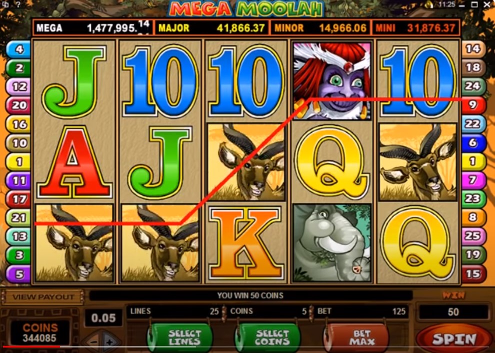 Mega Moolah: Arvostelu, tiedot ja yksityiskohdat logo