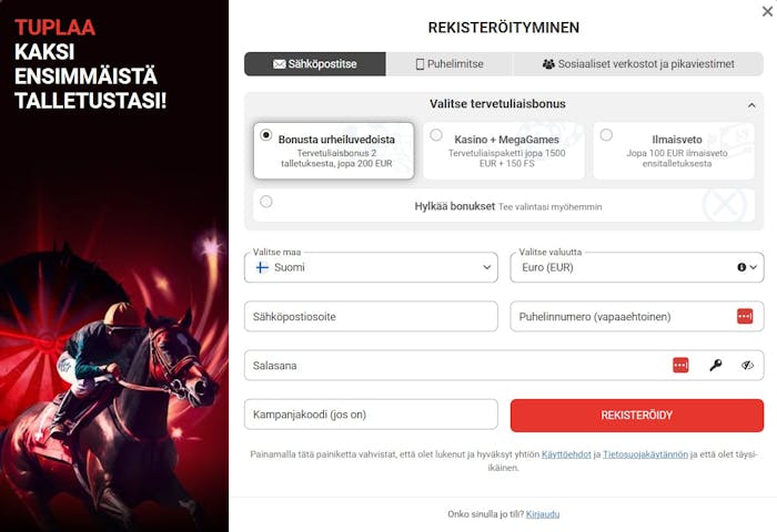 Megapari Casino rekisteröityminen tapahtuu sähköpostitse, puhelimitse tai sosiaalisten verkostojen kautta.