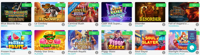 Merlin Casinolta löydät yli 10 000 peliä tunnetuimmilta valmistajilta.