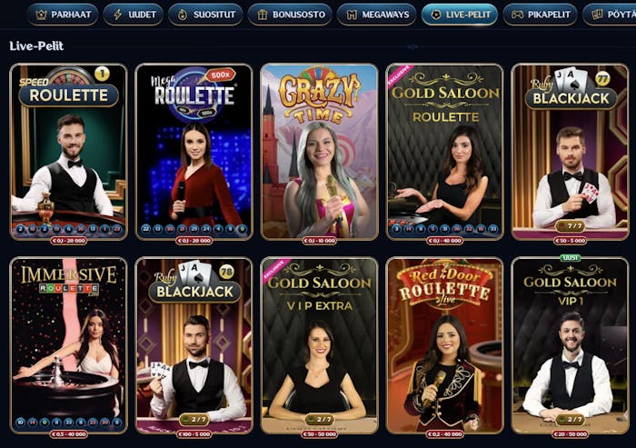 Pelaa oikeiden jakajien kanssa Millioner Casinolla