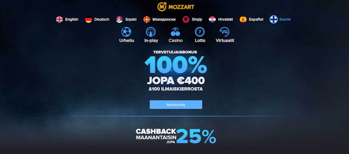 mozzartin tervetulotarjous