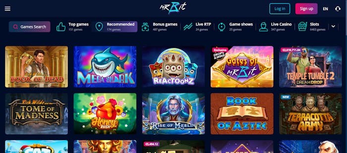 mrbitcasinon pelivalikoima