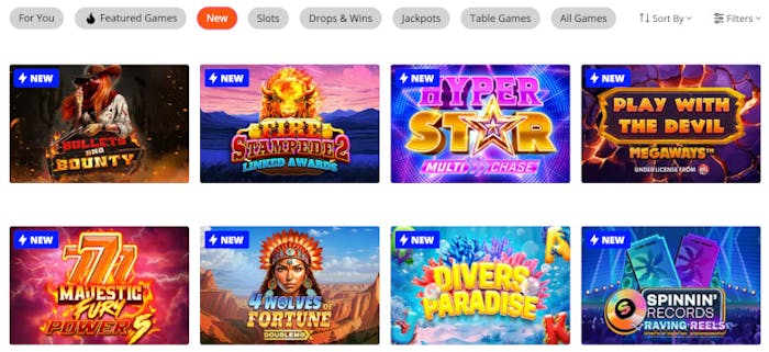 Pelaa parhaita slotteja Mr Mega Casinolla.