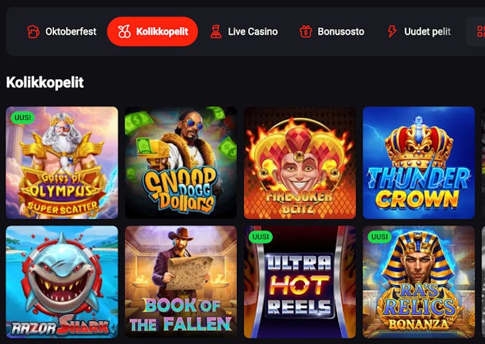 Parhaat kolikkopelit l?yd?t N1 Casinolta