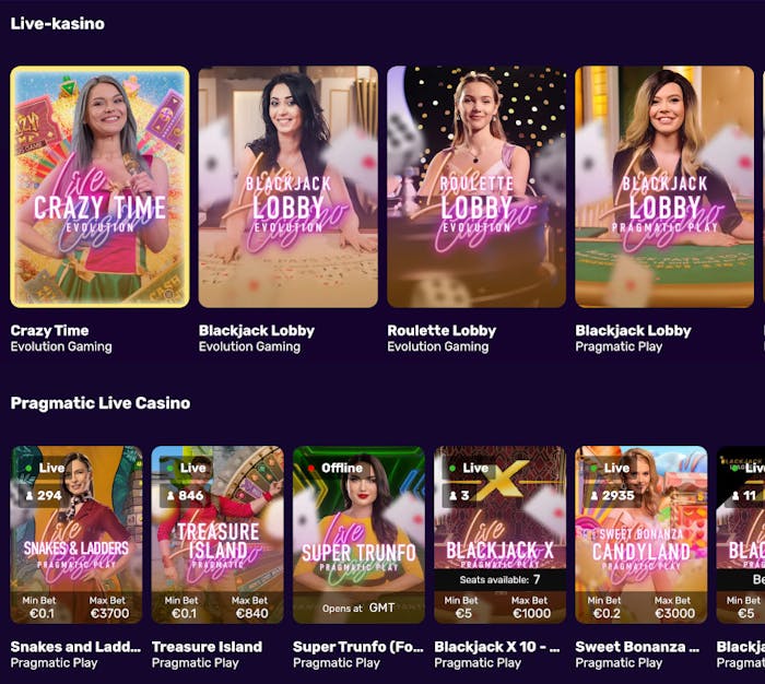 Live-pelej? NeonVegas Casinolla