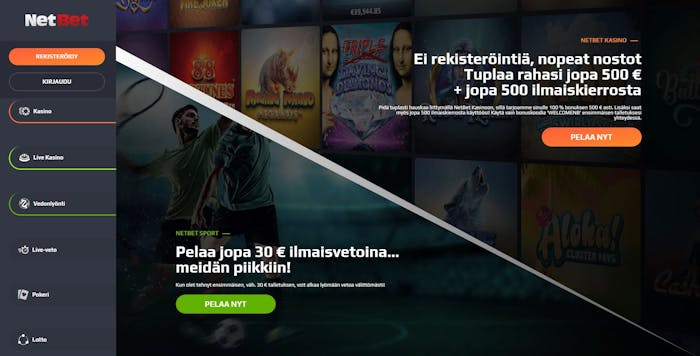 netbet bonus tarjoaa vaihtoehdon sekä vedonlyöntiin että kasinopelaamiseen