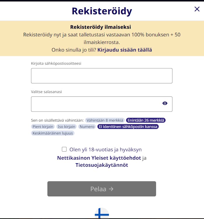 netticasinon login