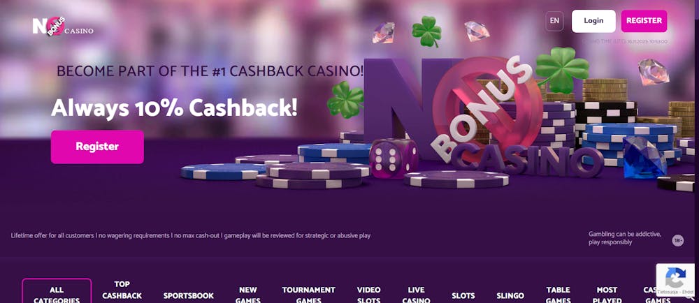 No Bonus Casinon tervetulotarjous