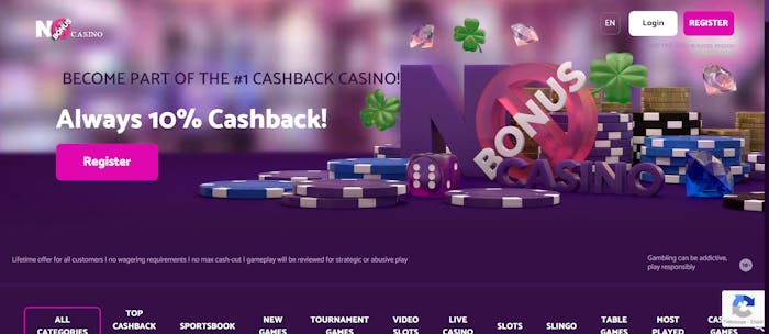 No Bonus Casinon tervetulotarjous