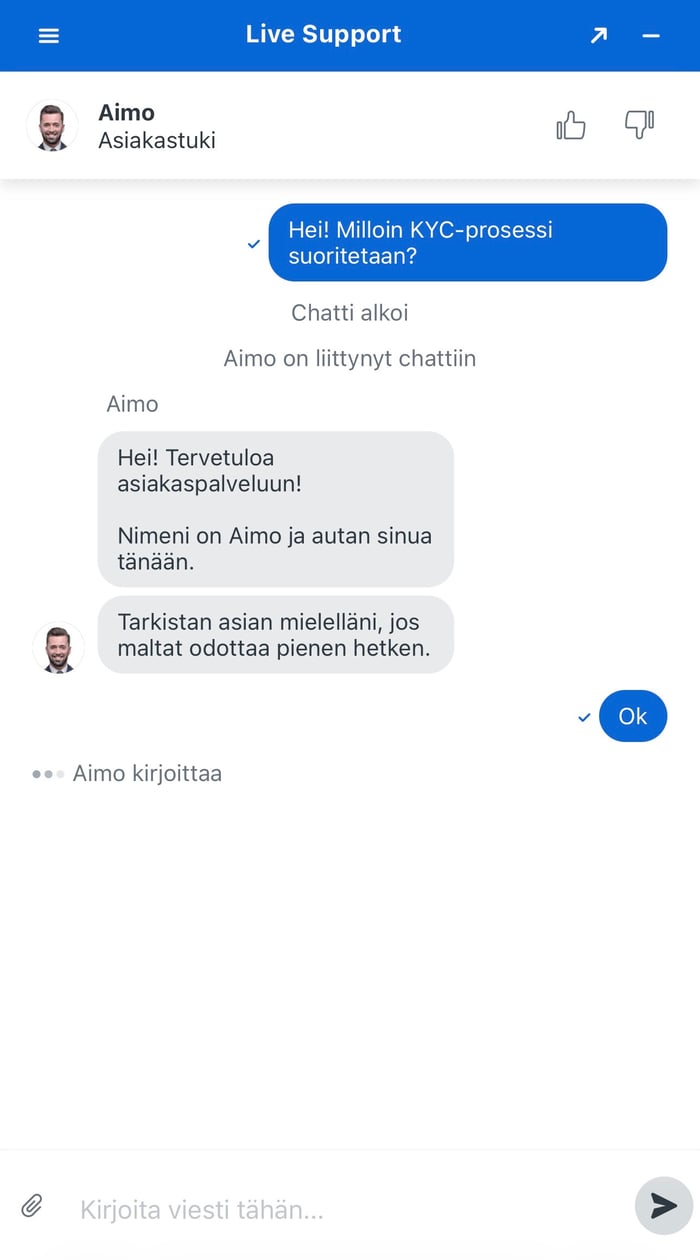 Nomini Casino asiakaspalvelu tarjoaa apua ympäri vuorokauden suomeksi. Käytössä on käännöstyökalu, jonka laatu on kuitenkin hyvä.