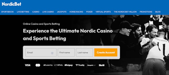 NordicBet Casinolla vedonlyönti ja kasinopelit samassa paikassa