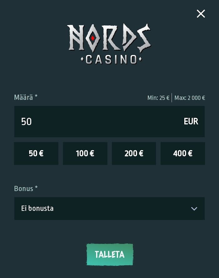 Nords Casino talleta ja pelaa