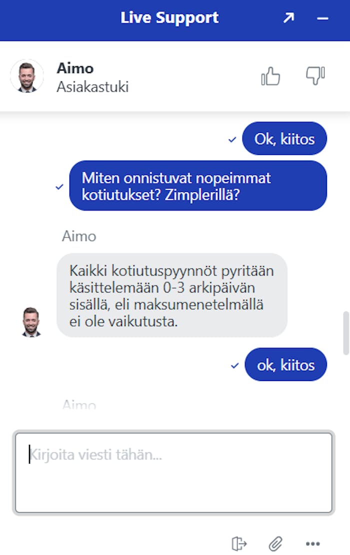 Pistolo Casino chat asiakaspalvelu