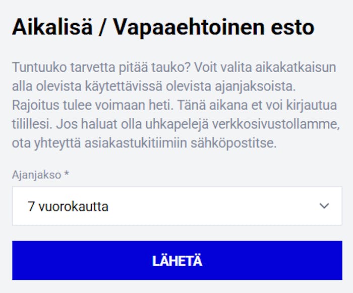 TaikaSpins vastuullinen pelaaminen