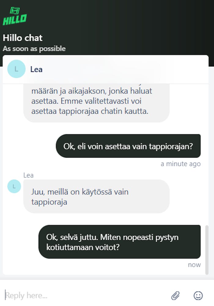 Hillo asiakaspalvelu