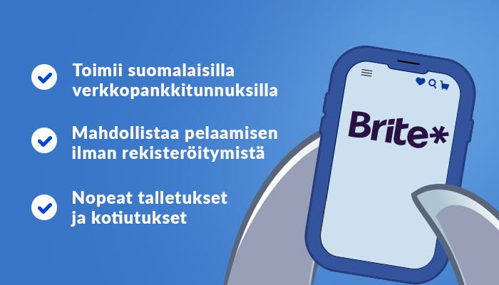Brite-kasinoiden hyviä puolia listattuna