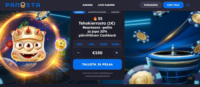 Panosta Casino etusivu