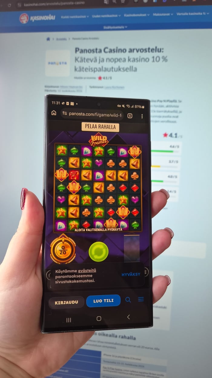 Panosta kasino Android-puhelimella