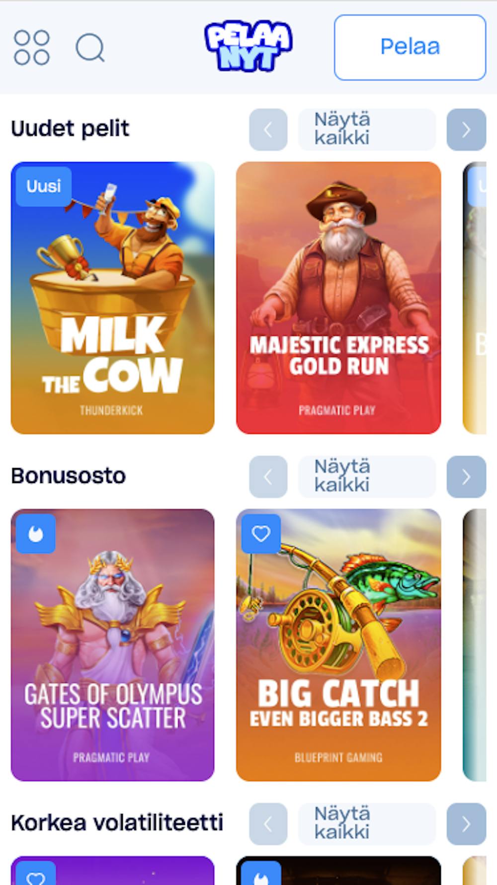 Pelaanyt kasinon pelivalikoimaan kuuluu uusimmat pelit ja suositut bonusosto-vaihtoehdot