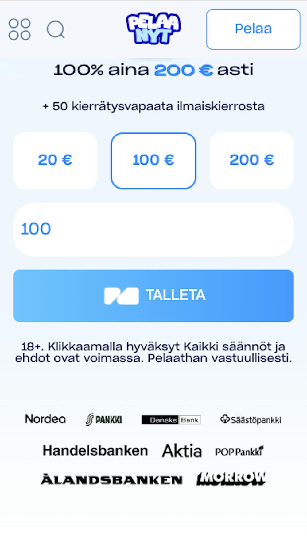 Pelaanyt kasinolle voidaan tallettaa hyvin helposti Zimplerin pikatalletuksen kautta