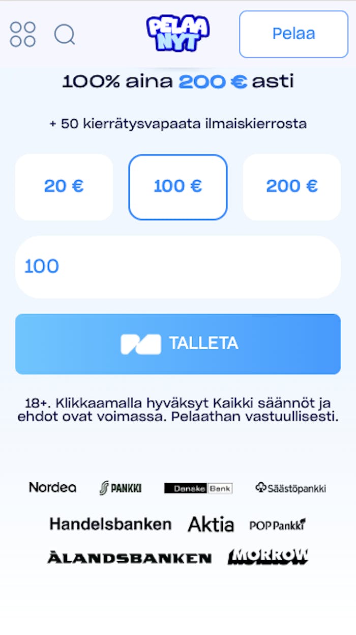 Pelaanyt kasinolle voidaan tallettaa hyvin helposti Zimplerin pikatalletuksen kautta