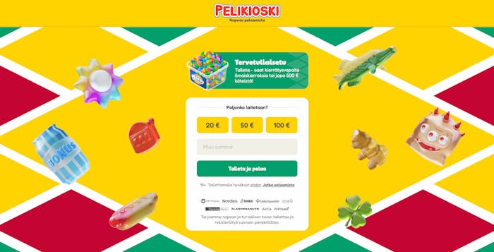 Pelikioski Casinon etusivu