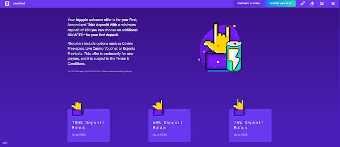 pixelbetin tervetulotarjous