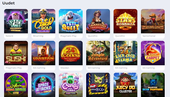 Slotteja, pöytäpelejä ja live casinoa - kaikkea tätä on tarjolla Plan Games Casinolla.