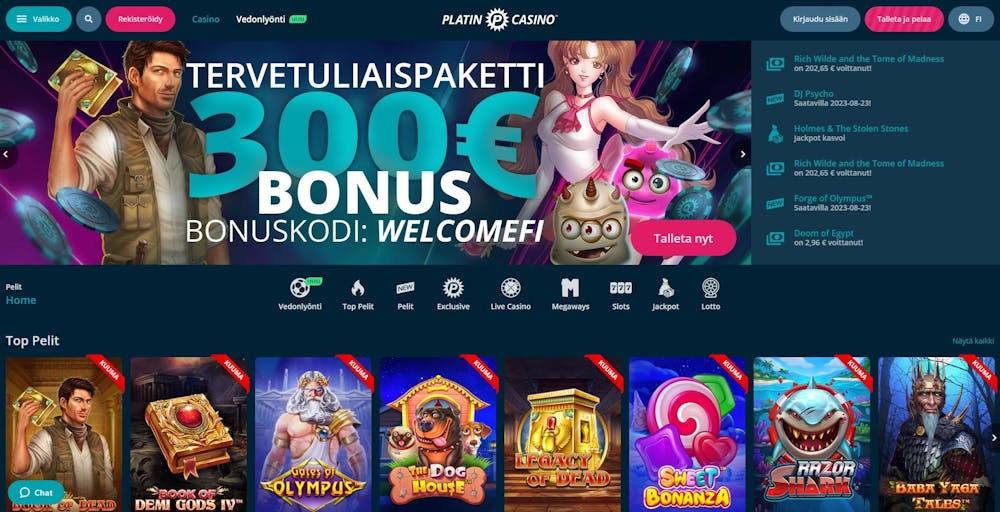 platin casino etusivu