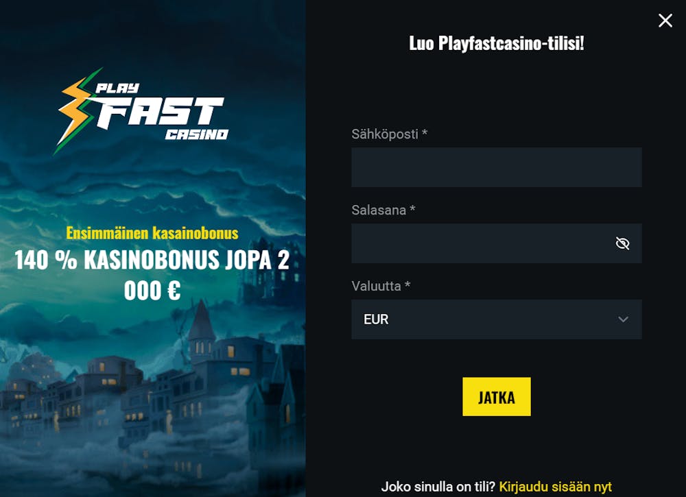 playfastin login