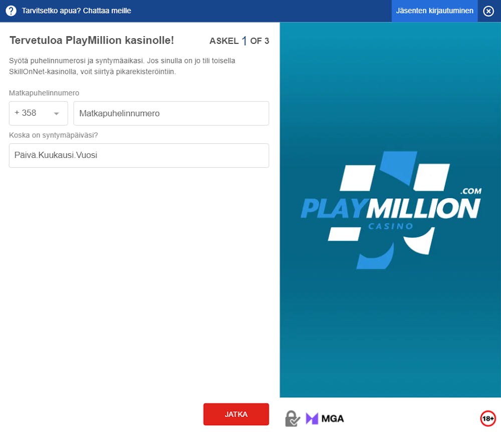 playmillionin login