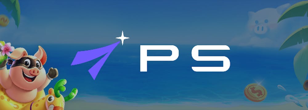 Keskellä PlayStar pelivalmistajan logo 