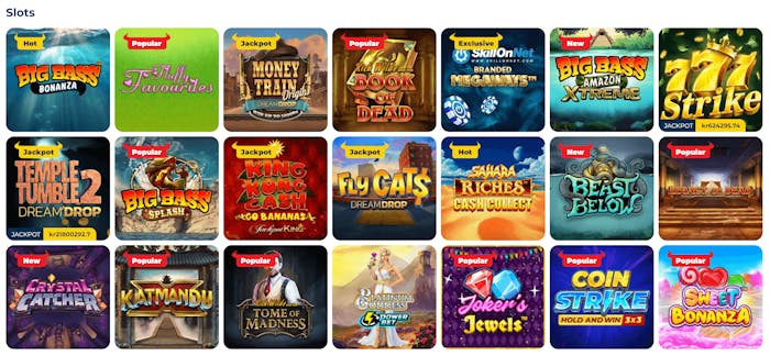 PlayToro Casino tarjoaa laajan valikoiman kolikkopelejä.