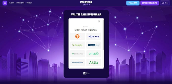 polestar casino rekisteröintisivu