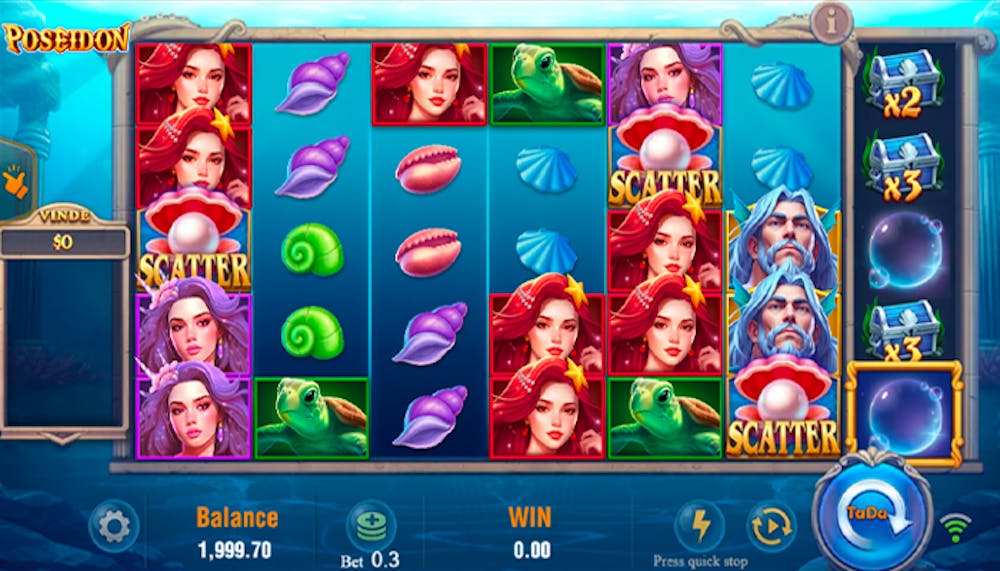 Poseidon Slot: Tiedot ja yksityiskohdat logo