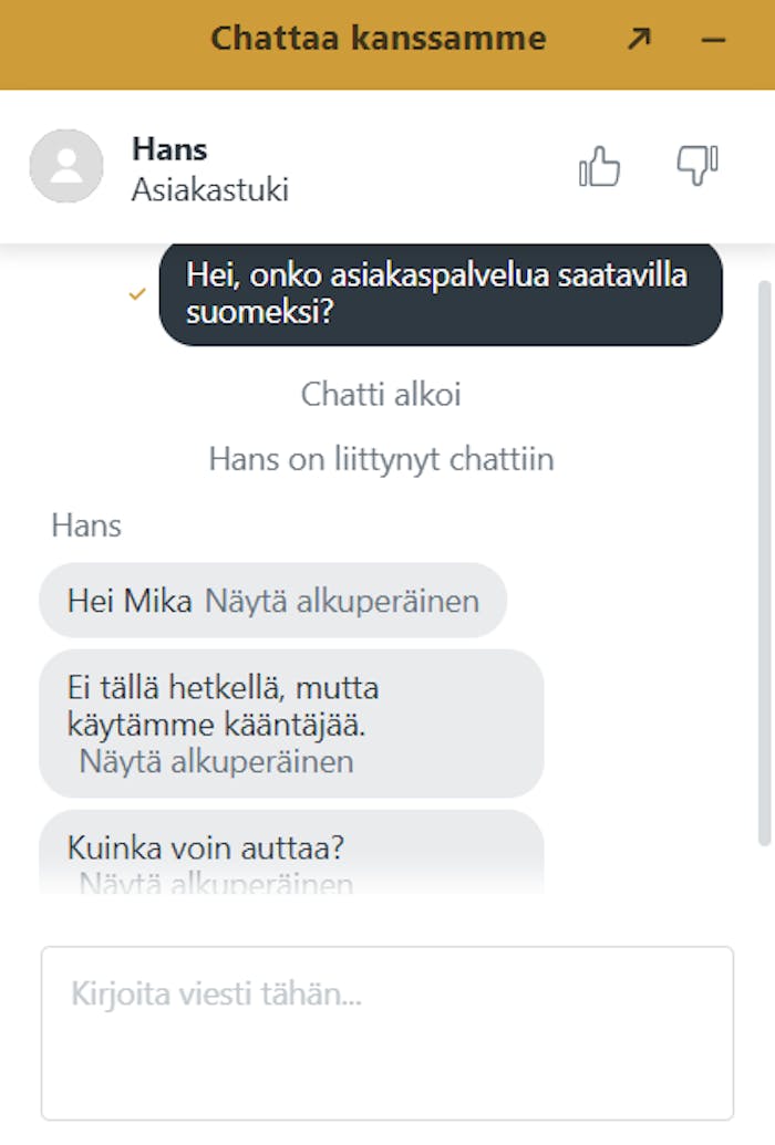 Premier Live Casino asiakaspalvelu