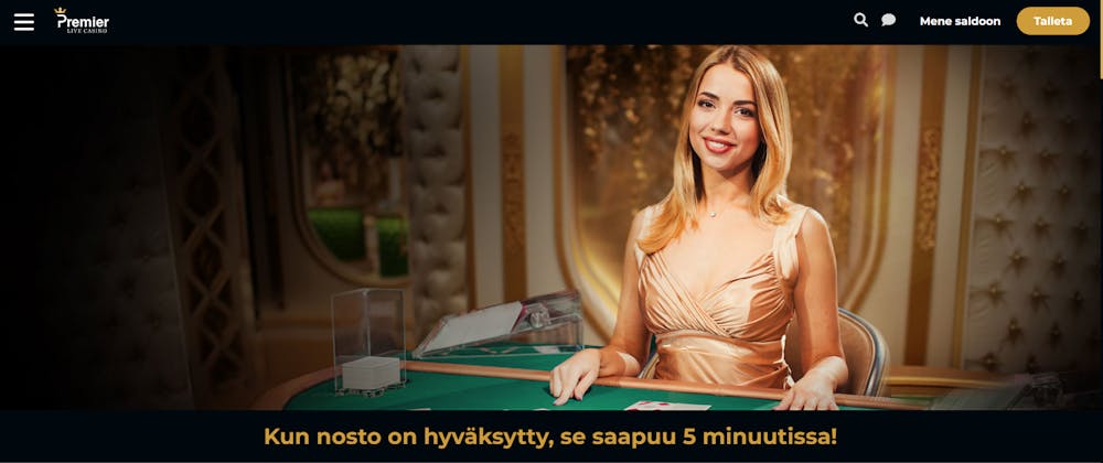 premierlivecasinon tervetulotarjous