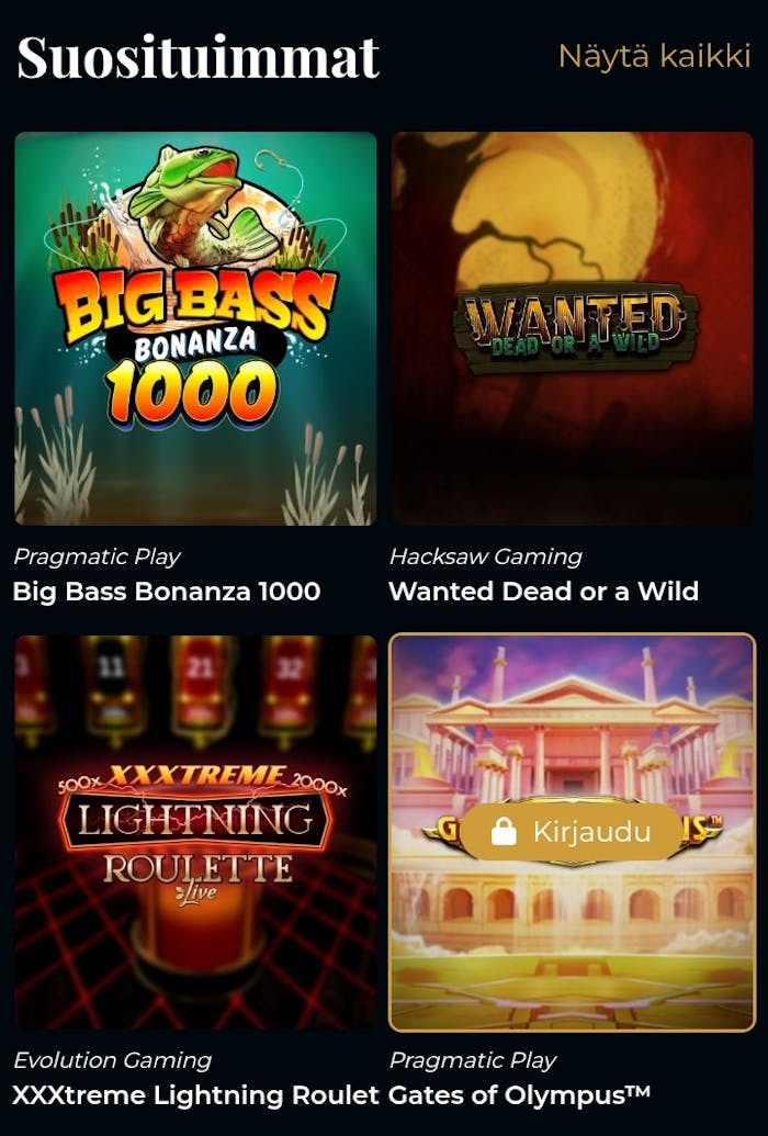 Premier Live Casino pelit