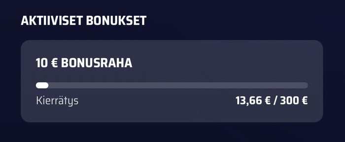 13,66 euroa kierrätetty Onerushilla.