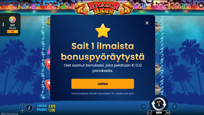 NetBet kasinon kanta-asiakasohjelma jakaa ilmaiskierroksia kolikkopeleihin.