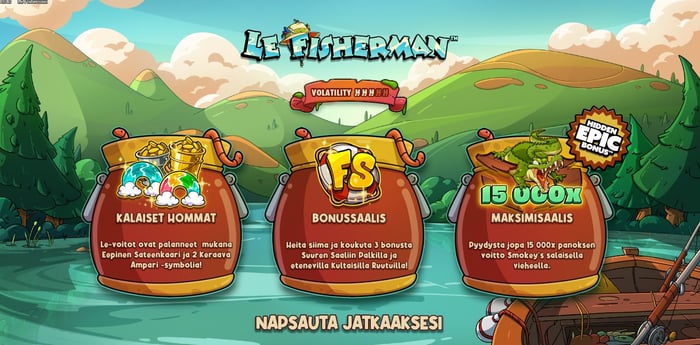 Le Fisherman pelin ohjeita Ragnaro kasinolla.